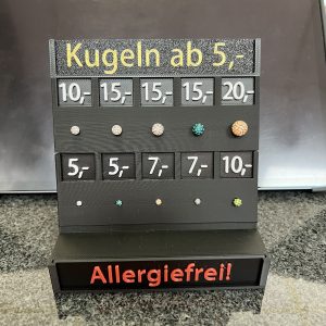 Piercingdisplay für Kugeln